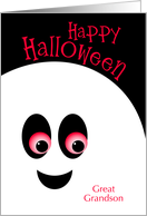 For Great Grandson Halloween Spooky Fun Ghost Custom card