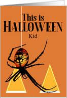 For Kid Halloween Spooky Spider Pumpkin Eyes Custom