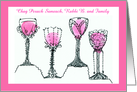 Customizable Four Cups of Wine Pesach/Passover For Rabbi and Family card