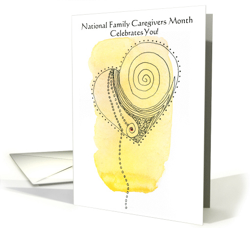 National Family Caregivers Month Yellow Watercolor Wash... (1496512)