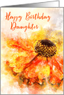 Daughter Happy Birthday Helenium Splash card