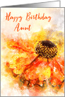 Happy Birthday Aunt Helenium Splash card