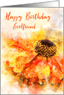 Happy Birthday Girlfriend Helenium Splash card