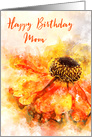 Happy Birthday Mom Helenium Splash card