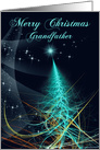 Merry Christmas Grandfather Fractal Christmas Tree card