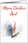 Merry Christmas Aunt Mailbox card