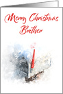Merry Christmas Brother Mailbox card