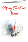 Merry Christmas Uncle Mailbox card