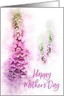 Happy Mother’s Day Soft Pink Foxglove card