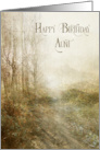 Happy Birthday Aunt Forest Landscape Fine Art card