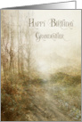 Happy Birthday Grandfather Forest Landscape Fine Art card