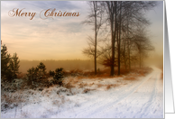 Christmas Snow Covered Country Path card