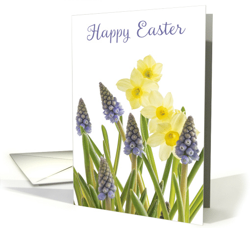 Happy Easter Spring Flowers card (1496058)