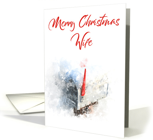 Merry Christmas Wife Mailbox card (1505500)