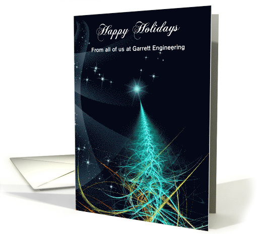 Custom Business Christmas Card - Fractal Christmas Tree... (1505624)