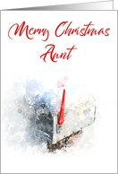 Merry Christmas Aunt Mailbox card