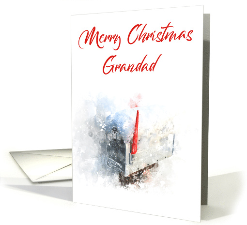 Merry Christmas Grandad Mailbox card (1505954)