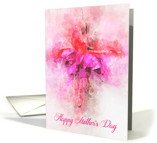 Happy Mother's Day Hot Pink Fuschia card (1510378)
