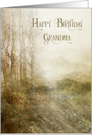 Happy Birthday Grandma Forest Landscape Fine Art card