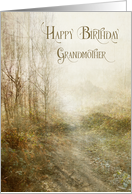 Happy Birthday Grandmother Forest Landscape Fine Art card