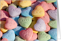 My Heart is Yours with Colorful Candy Conversation Hearts card