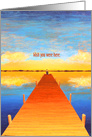 A Simple Wish By A Man On A Pier At Sunset card