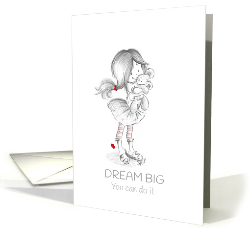 Dream Big Little Girl Teddy Bear card (1963630)
