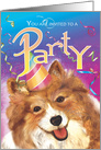 Corgi Puppy Dog Party Invitation card