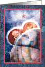Sleeping Angel Children Valentine card