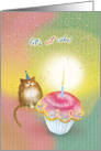 Cat’s Cupcake Party, Let’s Eat card