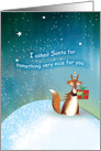 Foxy Christmas Gift card