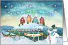 Christmas Santa Express Train card
