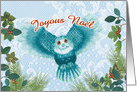 Christmas Owl, Joyous Noel card