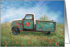 Valentine Rusty Vintage Farmhouse Truck card