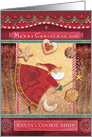 Christmas Santa’s Cookie Shop card