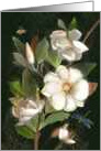 Magnolia Blossoms Floral Botanical card