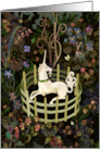 Unicorn in French Tapestry Style card