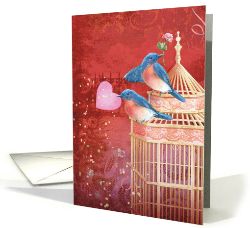 Valentine Bluebirds card (1507432)
