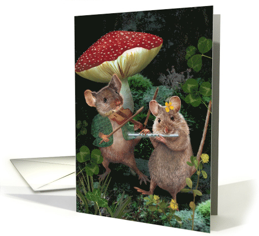 St. Patrick's Leprechaun Musical Mice card (1515952)