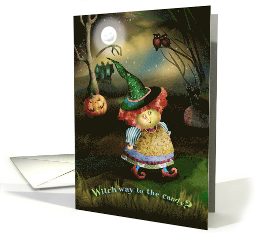 Witch Way to the Candy Halloween card (1537116)