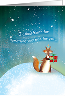 Foxy Christmas Gift card