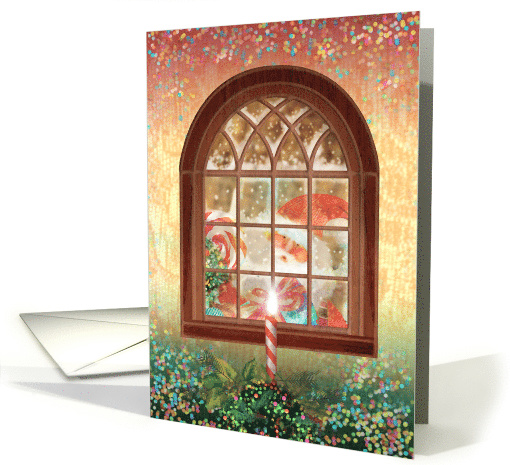 Christmas Santa in the Window card (1539638)