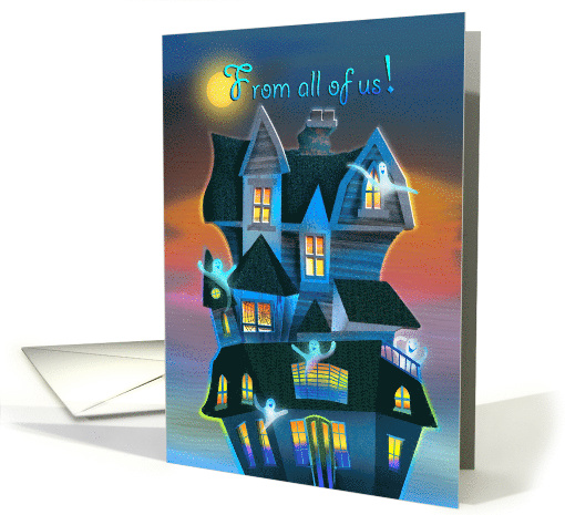 Ghostly House Halloween card (1541308)