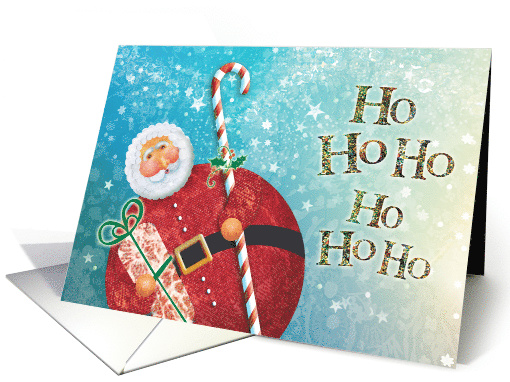 Christmas Roly-Poly Santa Claus card (1545062)