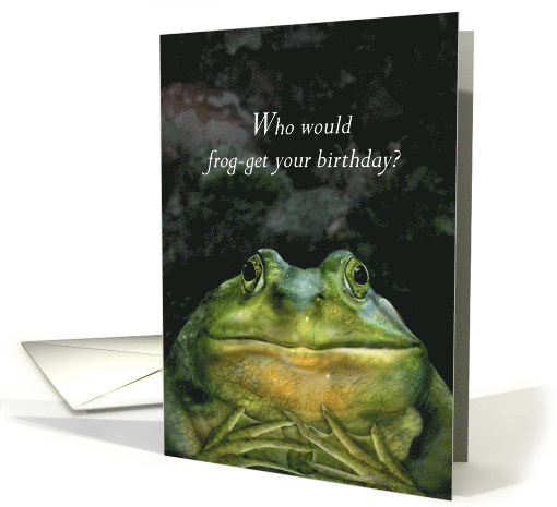 Frog Face Birthday card (1574428)