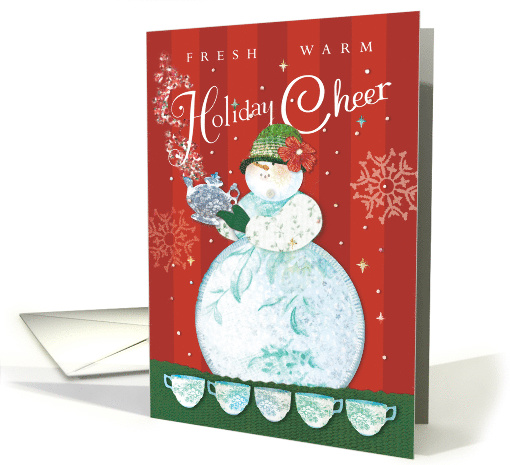 Holiday Tea Cheery Snowman card (1581142)