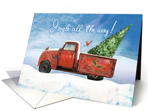 Red Country Farm Truck Holiday card (1584754)