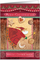 Christmas Santa’s Cookie Shop card