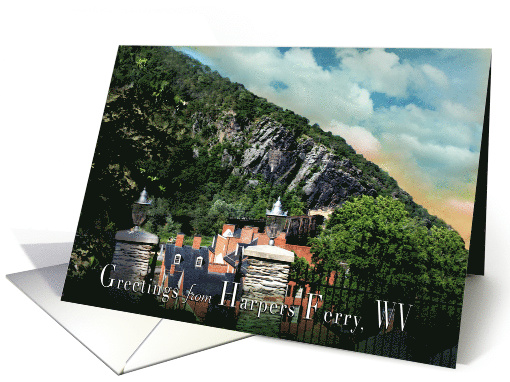 Roof Top Harpers Ferry, WV Town card (1630042)