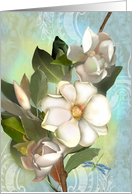 Magnolia Blossoms Birthday card